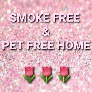 Pet free and smoke free home